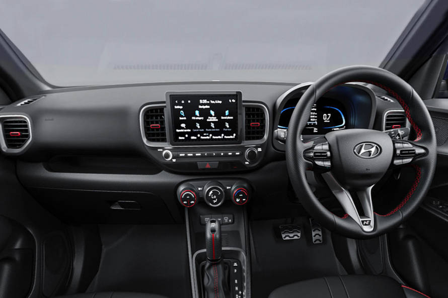 ಹುಂಡೈ ವೆನ್ಯು ಎನ್‌ ಲೈನ್‌ dashboard